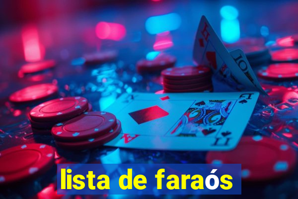 lista de faraós