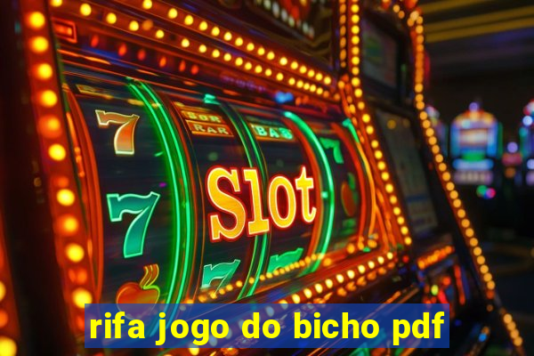 rifa jogo do bicho pdf