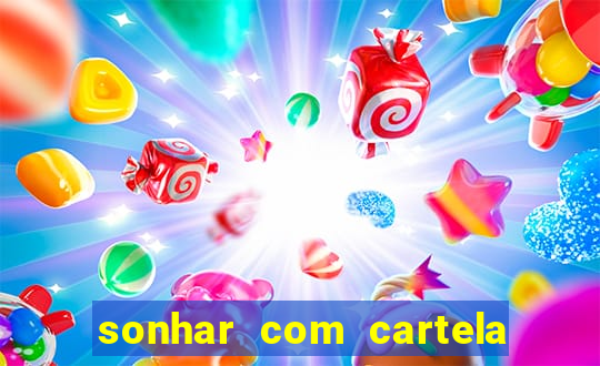 sonhar com cartela de bingo